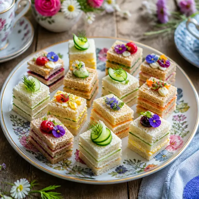 Mad Hatter's 'Un-Birthday' Tea Sandwich Bites