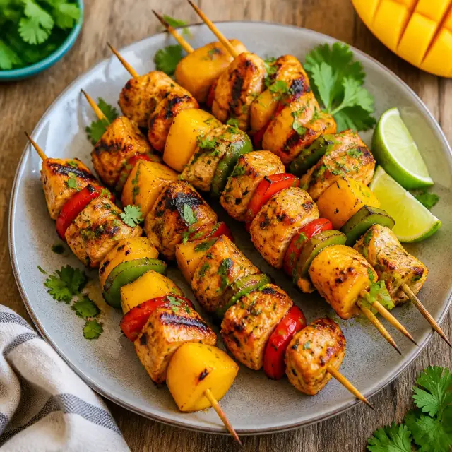 Mort's Mango Tango Chicken Skewers
