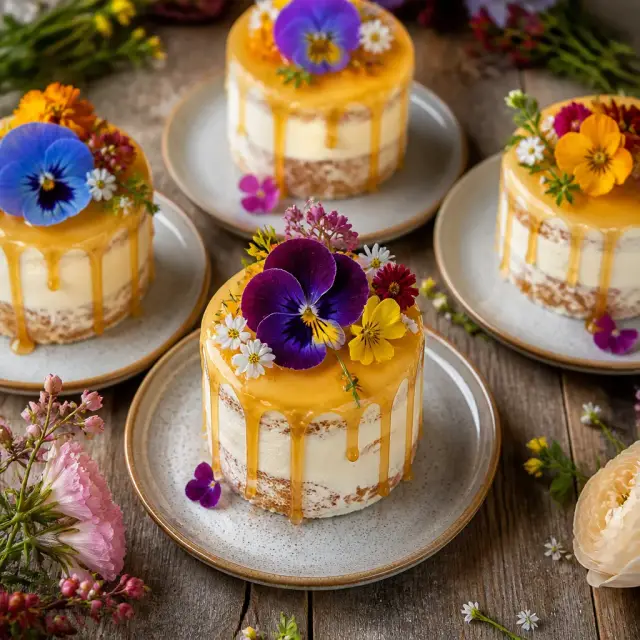 Vanessa's Floral Nectar Drip Cakes