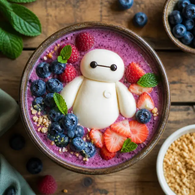 Baymax's Berry-Good Brain Fuel Smoothie Bowl