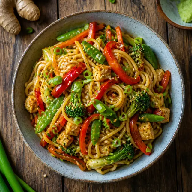 Go Go's Fiery Wasabi Noodle Stir-Fry