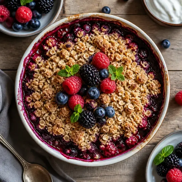 Ascension Island Explosive Berry Crumble