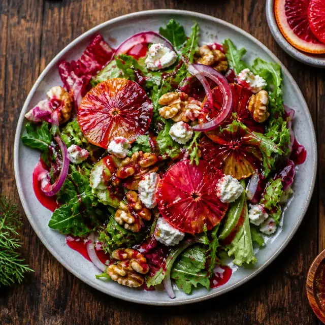 Gym Class Salad with 'Blood Orange' Vinaigrette