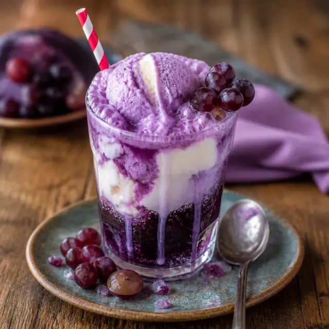 Static-Fizz Soda Float
