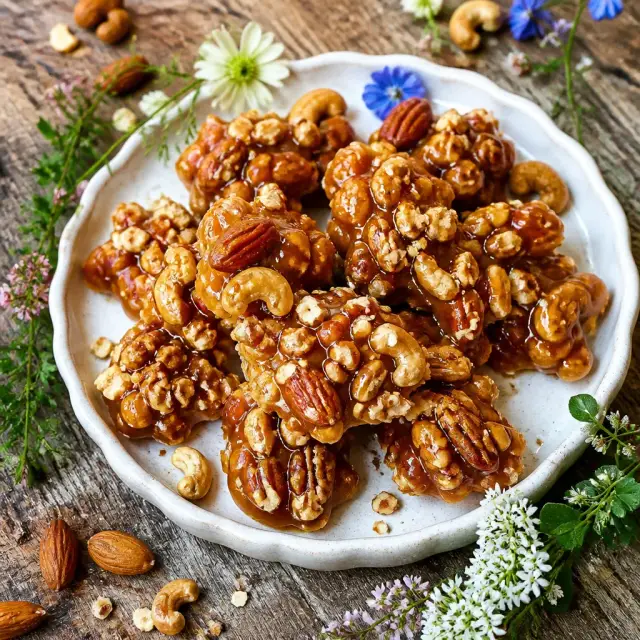 Feathered Friend's Caramel Nut Clusters