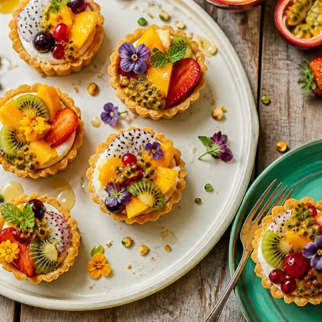 N. Tropy's Time-Twisted Temptations (Tropical Fruit Tarts)