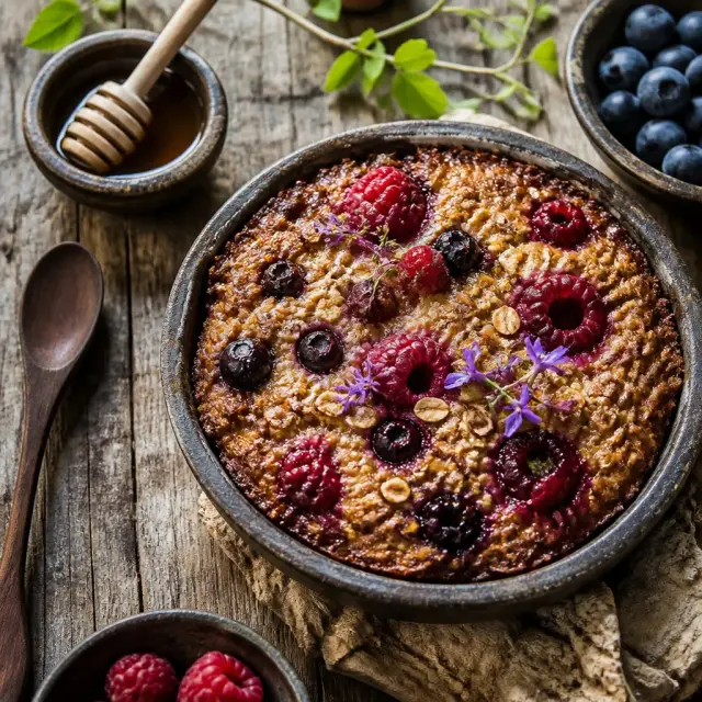Cave-dweller's "Morning Bloom" Oatmeal Bake