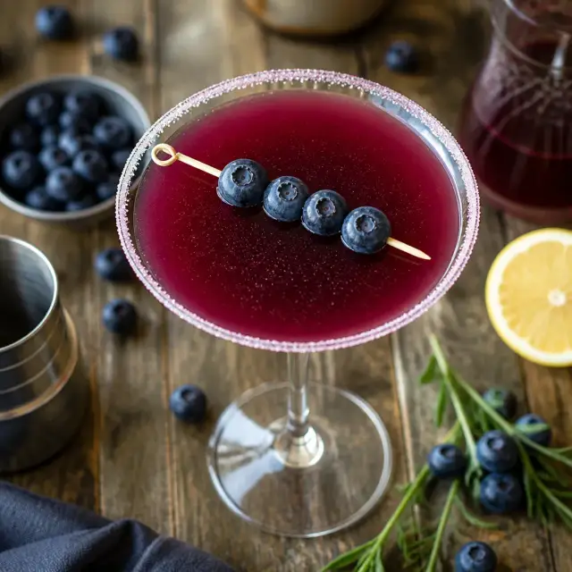 Blueberry 'De la Hoya' Martini