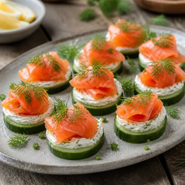 Dragon's Edge Tidal Treats (Smoked Salmon Bites)