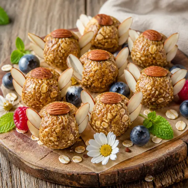 Wing-Woven Honey Oat Power Bites