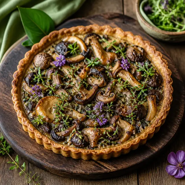 Ancient Forest Mushroom & Wild Herb Tart
