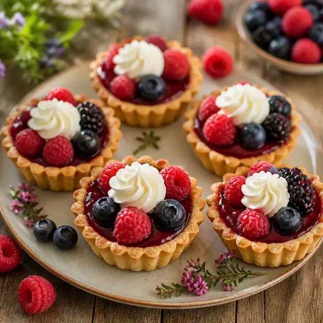 Giselle's 'True Love's Kiss' Berry Tartlets
