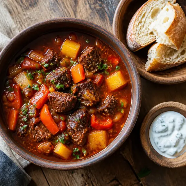 Auron's Fiery Red Stew with a Side of Wisdom