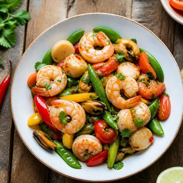 Dory's Delightful 'Just Keep Swimming' Seafood Stir-fry