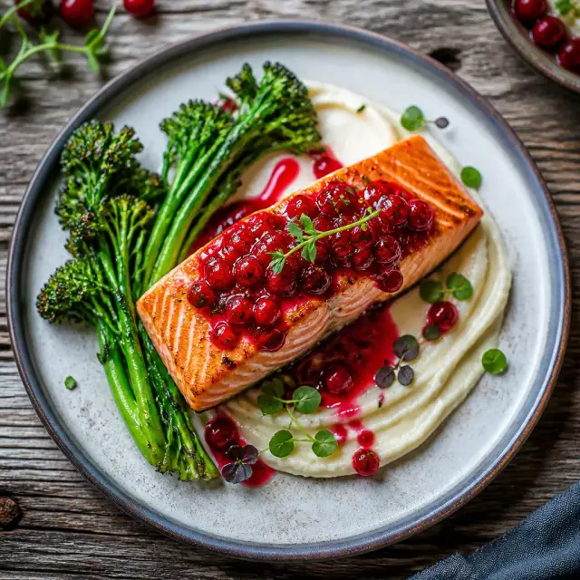 Ahtohallan Arctic Char with Lingonberry Glaze
