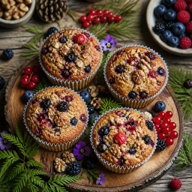 Enchanted Forest Berry & Nut Muffins