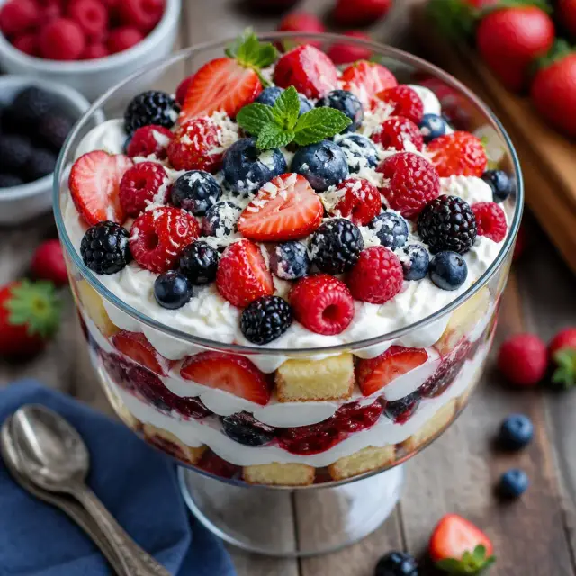 Party Mountain Berry Trifle