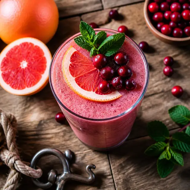 Mabel's Grappling Hook Grapefruit & Cranberry Smoothie