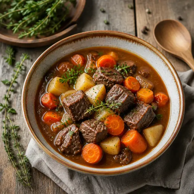 Hearty Journey Stew with Root Vegetables