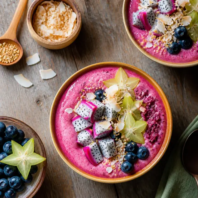 Trans-Planetary Pink 'Slush' Smoothie Bowls