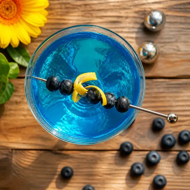 The HBIC Blue Diva Martini
