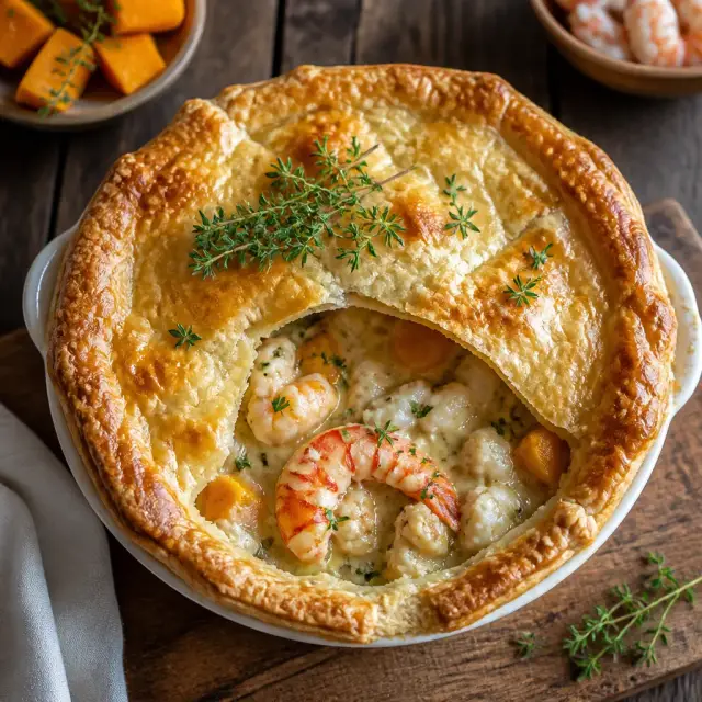 Delivery Service Seafood and Pumpkin Pie