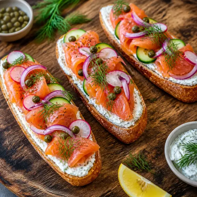 Burrow Baker's Brunch Baguette with Smoked Salmon and Dill Cream