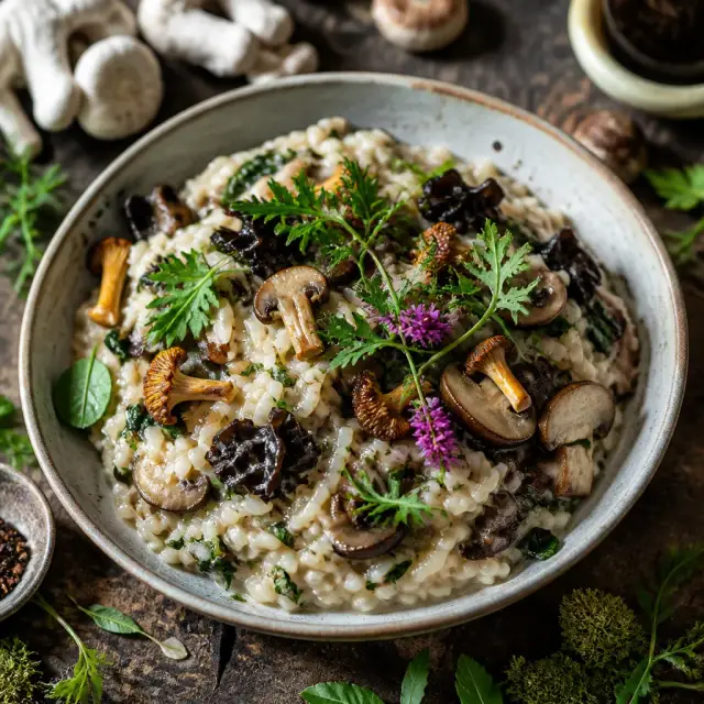 Mega Mute Mushroom & Forest Floor Forage Risotto