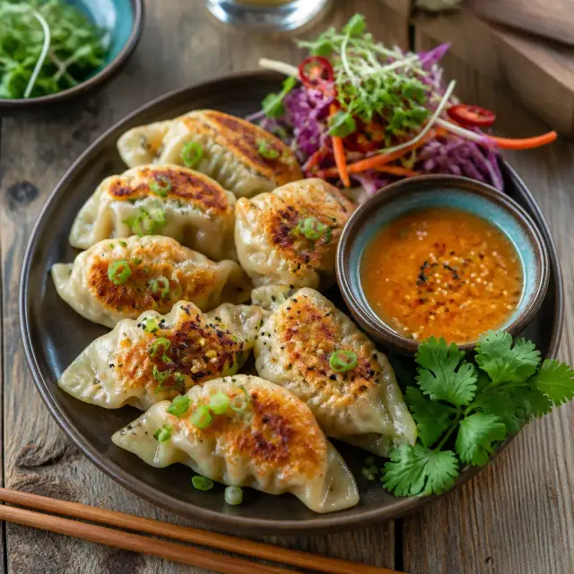 Dragon Warrior Dumplings with Spicy Dream Sauce