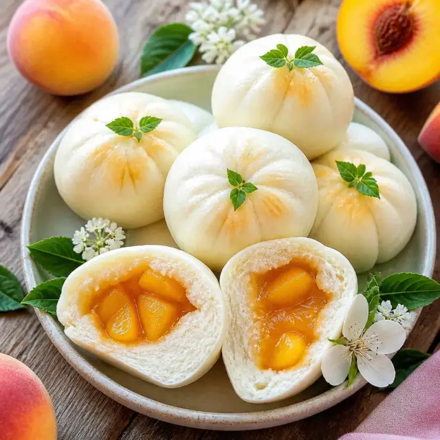 Fuzzy Peach Bun Pockets
