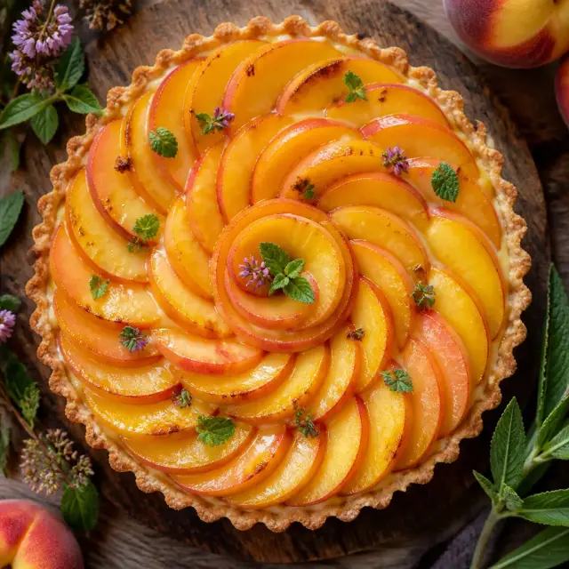 Oogway's Peach Bloom Tart