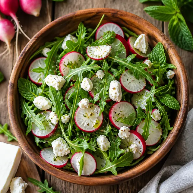 Hearty Radish Salad with Goat Cheese
