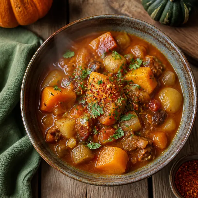 Hearty Pumpkin Stew with Goron Spice