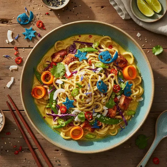Stitch's Cosmic Coconut Noodle Bowl