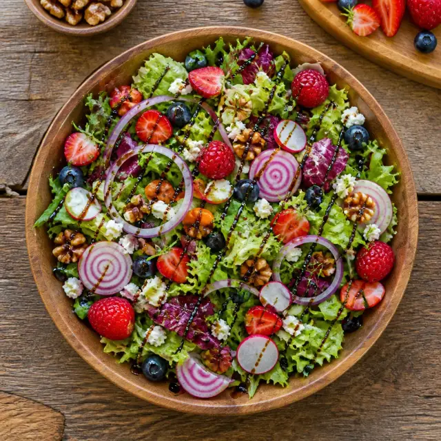 Circus Afro Salad with Balsamic Glaze