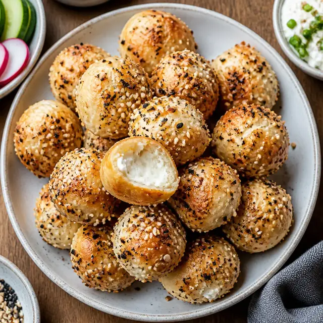 Winter Ops Cream Cheese & Everything Bagel Bites
