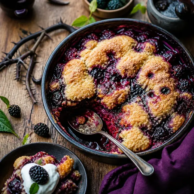 Maleficent's Dark Thorn Berry Cobbler