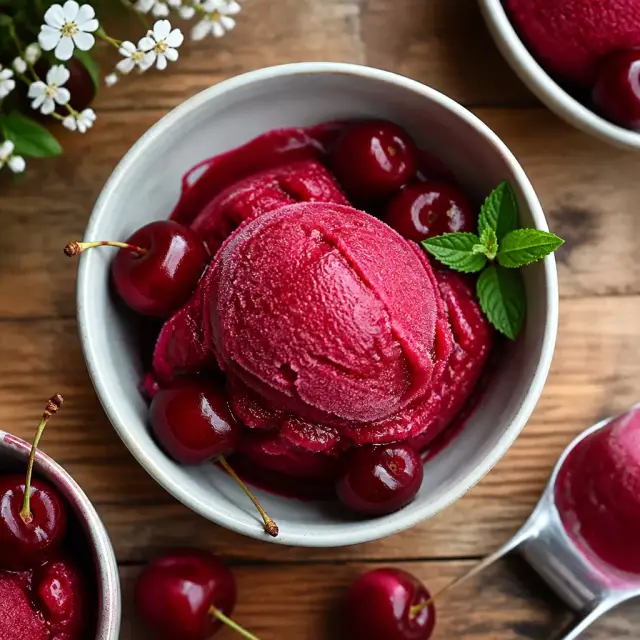 A Spoonful of Cherry Sorbet