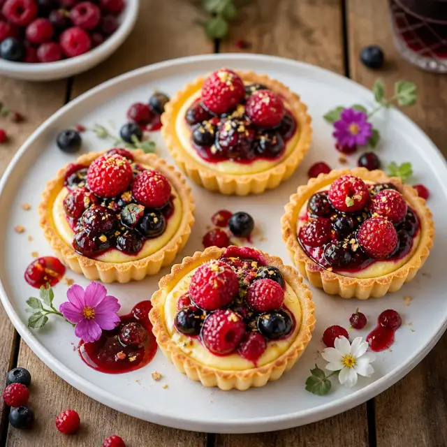Inventive Inventor's Time Travel Tarts with Sparkling Berry Compote
