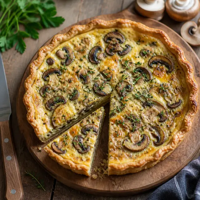 Metroman's Mega-Mushroom Quiche