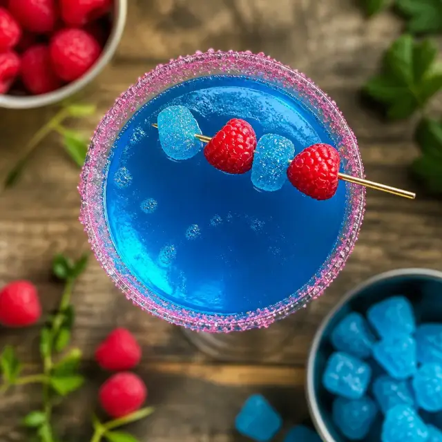 The 'I’m a Good Person' Blue Raspberry Martini