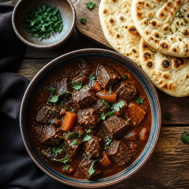 Scar's Shadowy Stew with Savanna Spiced Flatbread