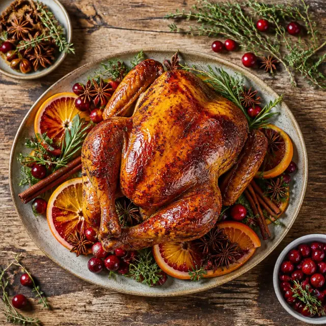 Phoenix-Feather Five-Spice Roast Chicken