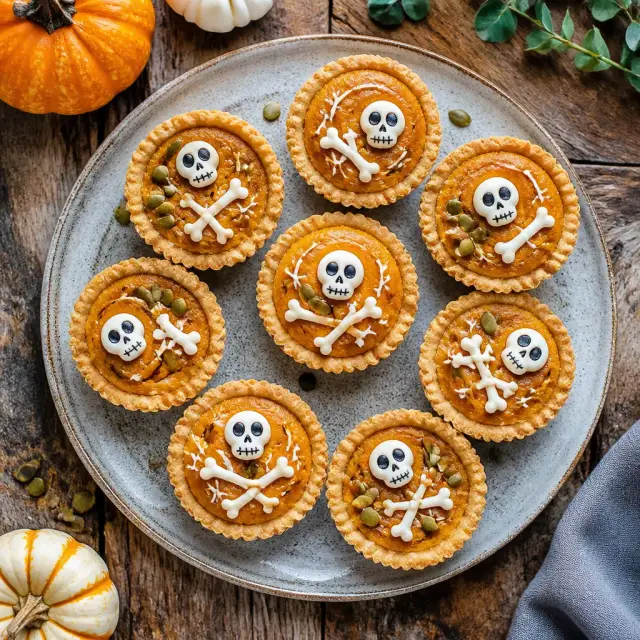 Petrified Pumpkin Patch Pie Bites