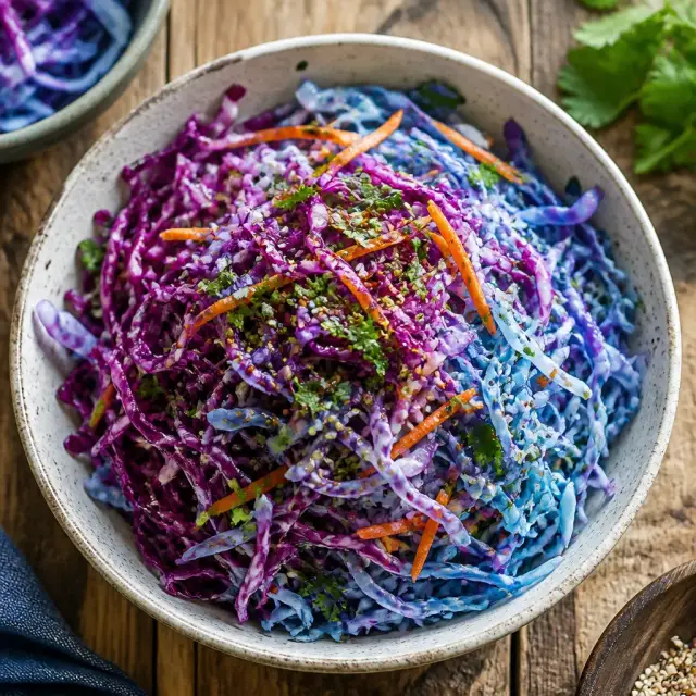 Hue-Shifting Purple Cabbage Slaw