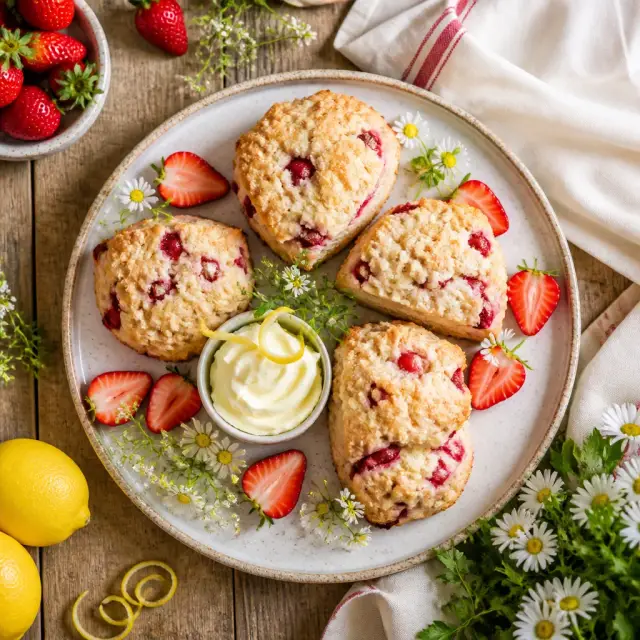 Jenny's Central Park Picnic Strawberry Scones