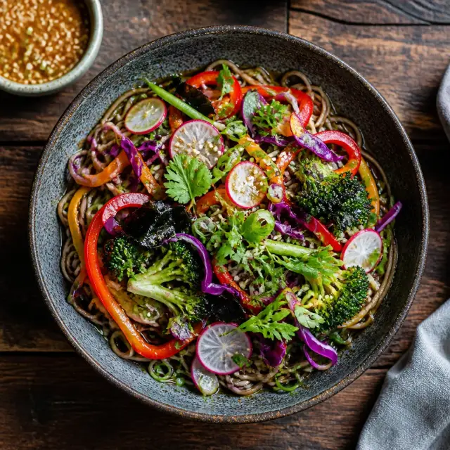 Deep Sea Noodle Bowl with Sparkling Sesame Dressing