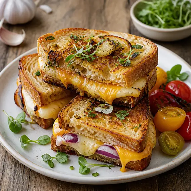 Grilled Cheese 'Nachtschade' Stacks