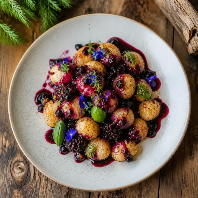Gavin's Greedy Gnocchi with Wild Berry Reduction