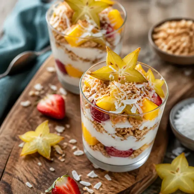 When You Wish Upon a Star Fruit & Coconut Parfait